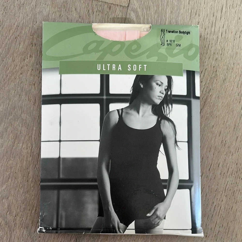 New capezio ultra soft transition bodysuit bodytight size s/m #1818 pink